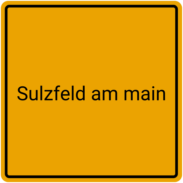 Meldebestätigung Sulzfeld am Main